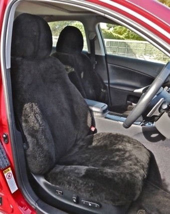 Charcoal Sheepskin Car Seat Covers