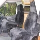 Charcoal sheepskin car seat covers
