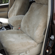 Stone sheepskin car seat covers front seats