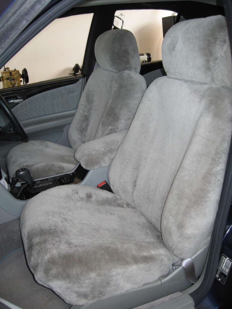 Dark Sheepskin Car Seat Covers